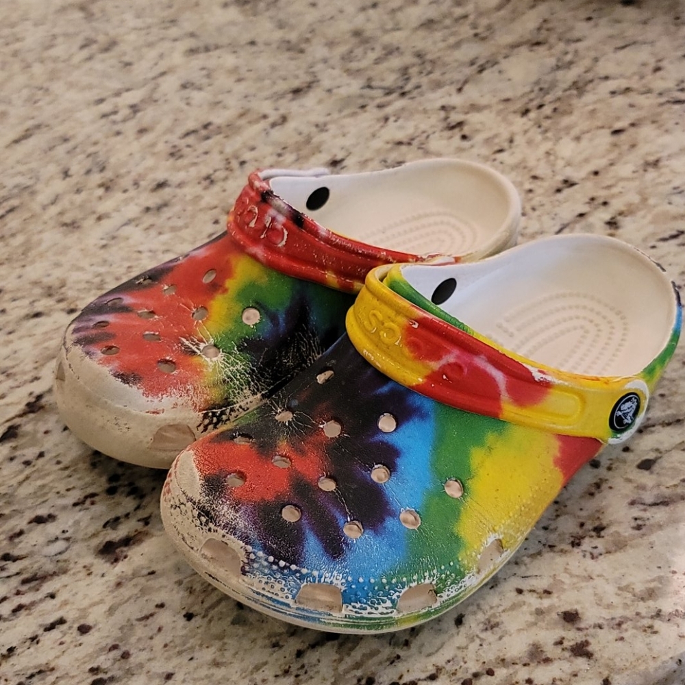 Worn Size 2 Crocs